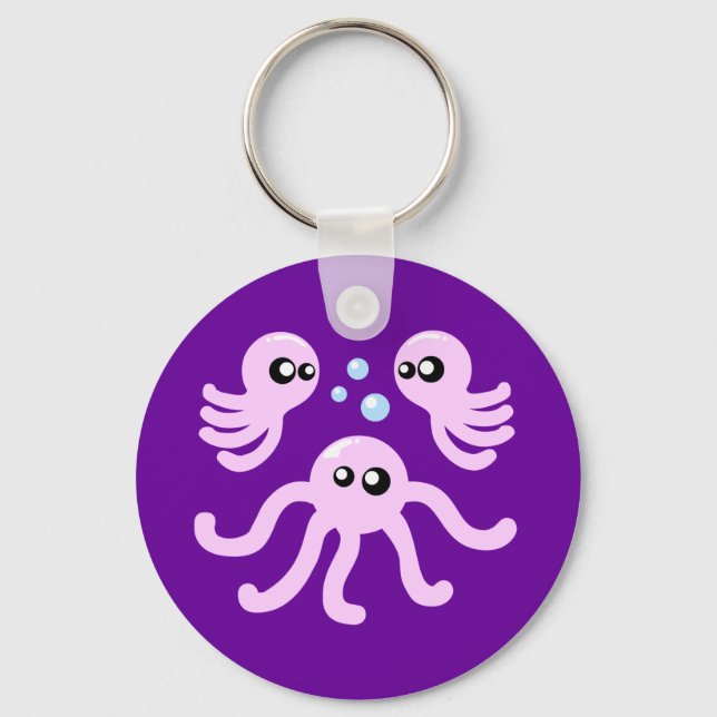 Niedlicher Oktopus Schlüsselanhänger (Vorderseite)