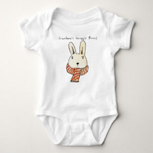 Niedlicher Oma-Snuggle-Bunny-Baby-Bodysuit Baby Strampler
