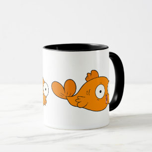 Niedlicher Orange-Cartoon Kawaii Style Tasse