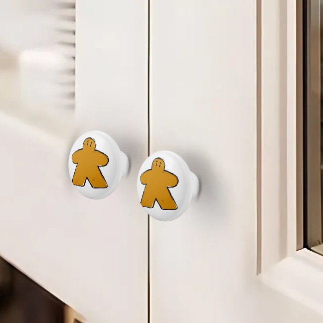 Niedlicher Orange Meepe Board Game Room Keramikknauf (Von Creator hochgeladen)