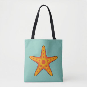 Niedlicher Orange Starfish Cartoon