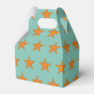Niedlicher Orange Starfish Cartoon Geschenkschachtel