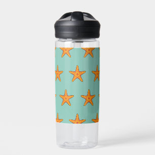 Niedlicher Orange Starfish Cartoon Trinkflasche