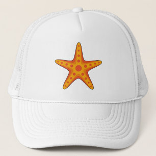 Niedlicher Orange Starfish Cartoon Truckerkappe