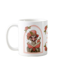 Niedlicher Orange Strauß Reading a Book Illustrati