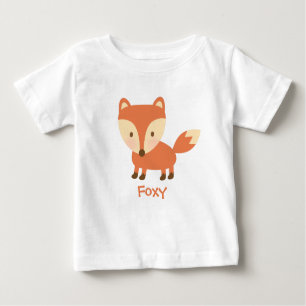 Niedlicher orange WaldFox für Babys Baby T-shirt