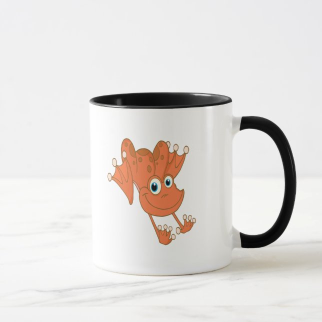 niedlicher Orangenfrosch Tasse (Rechts)