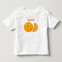 Niedlicher Orangenfrucht-Cartoon