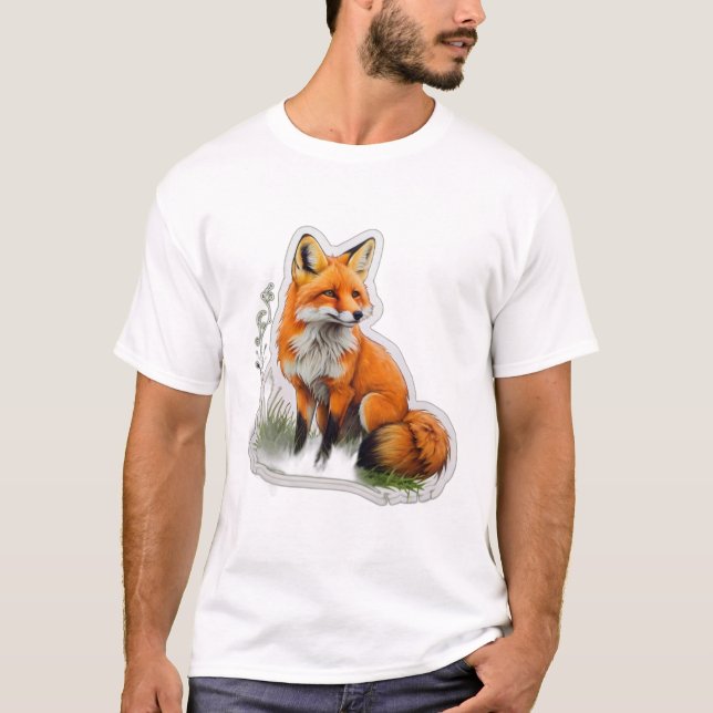 niedlicher Orangenfuchs T-Shirt (Vorderseite)