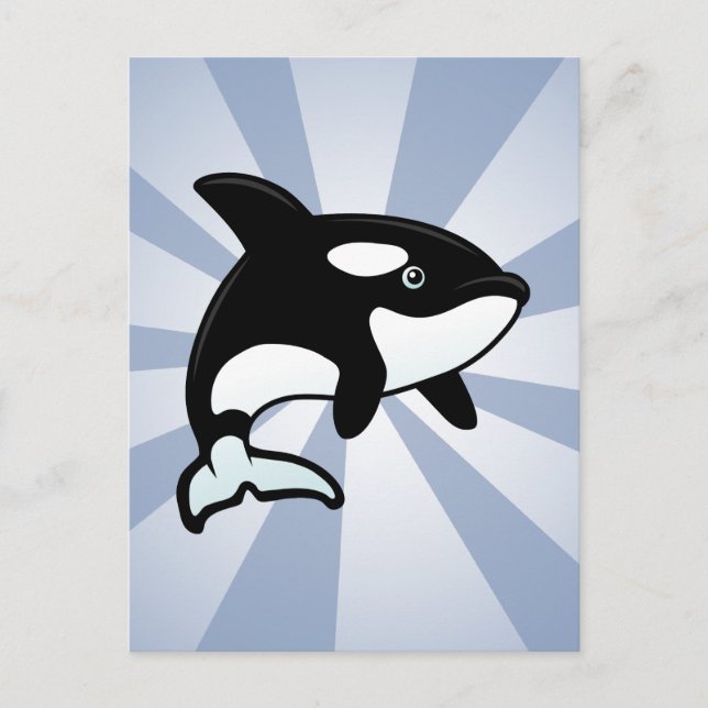 Niedlicher Orca/Killerwal Postkarte (Vorderseite)