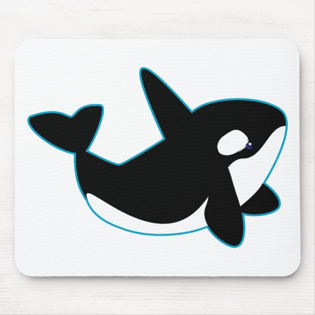 Niedlicher Orca (Mörder-Wal) Mousepad (Vorne)
