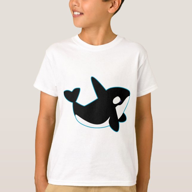 Niedlicher Orca (Mörder-Wal) T-Shirt (Vorderseite)