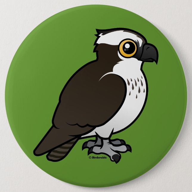 Niedlicher Osprey Button (Vorderseite)