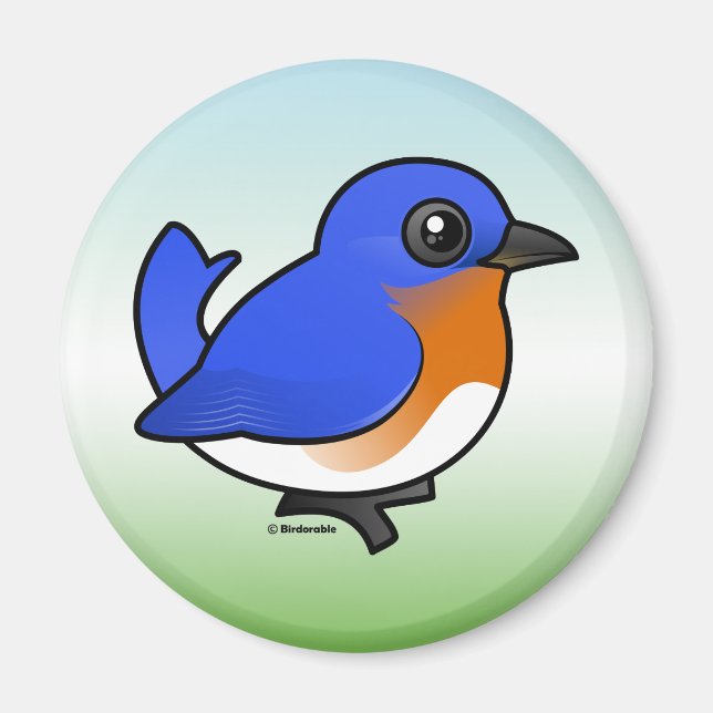 Niedlicher Osterbluebird Magnet (Vorne)