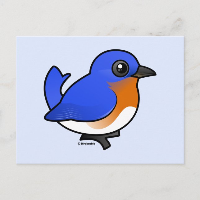 Niedlicher Osterbluebird Postkarte (Vorderseite)