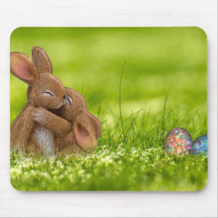 Niedlicher Osterbrunnens-Eier-Frühling Mousepad