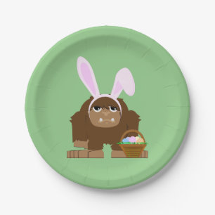 Niedlicher Osterfuß Pappteller