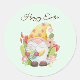 Niedlicher Ostergenom Runder Aufkleber