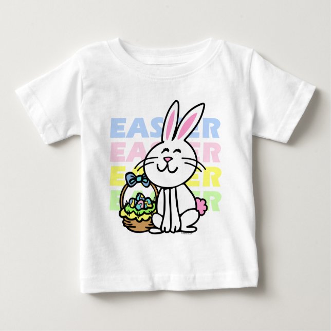 Niedlicher Osterhase Baby T-shirt (Vorderseite)
