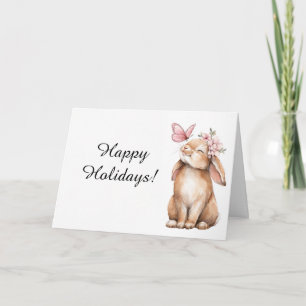 Niedlicher Osterhase  Dankeskarte