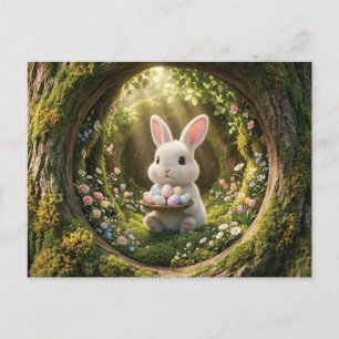 Niedlicher Osterhase Postkarte