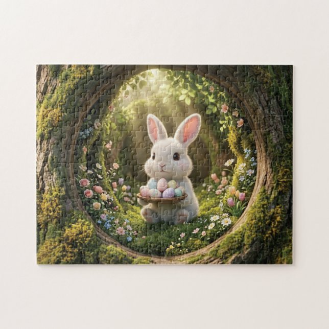 Niedlicher Osterhase Puzzle (Horizontal)