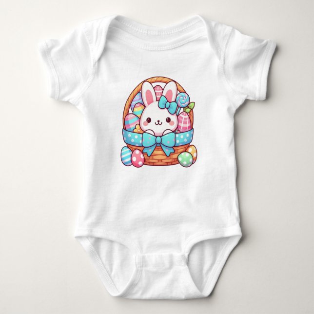 Niedlicher, Osterhasen Baby Strampler (Vorderseite)