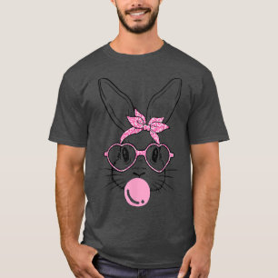 Niedlicher Osterhasen mit Bandana-Brille T-Shirt