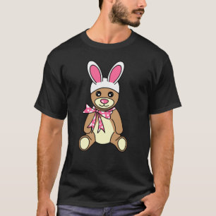 Niedlicher Osterhasen-Ohrenteddy-Bär T-Shirt