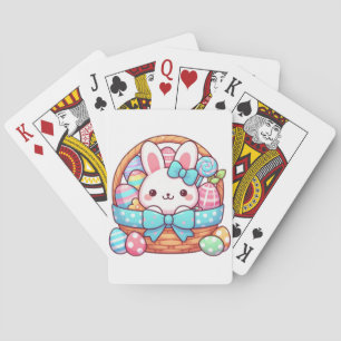 Niedlicher, Osterhasen Spielkarten