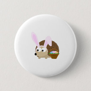 Niedlicher OsterIgel Button