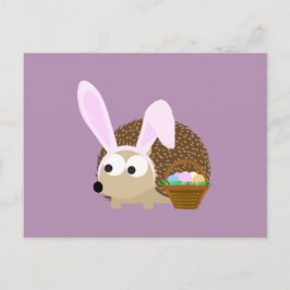 Niedlicher OsterIgel Feiertagspostkarte