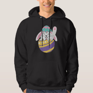 Niedlicher Ostern Tag Glück Lächeln Gesicht Niedli Hoodie
