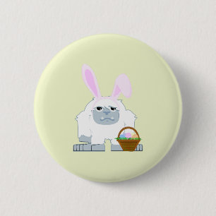 Niedlicher OsternYeti Button