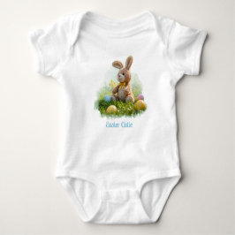 Niedlicher Ostersonnenhase Baby Strampler