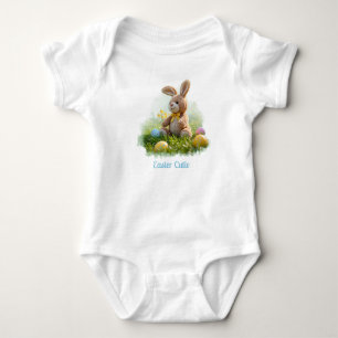 Niedlicher Ostersonnenhase Baby Strampler