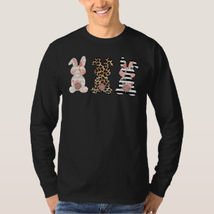 Niedlicher Ostertag Drei Leopard Bunny Rabbit Trio T-Shirt