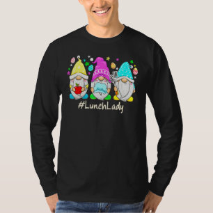 Niedlicher Ostertag Gnome Liebe Mittagessen Lady W T-Shirt
