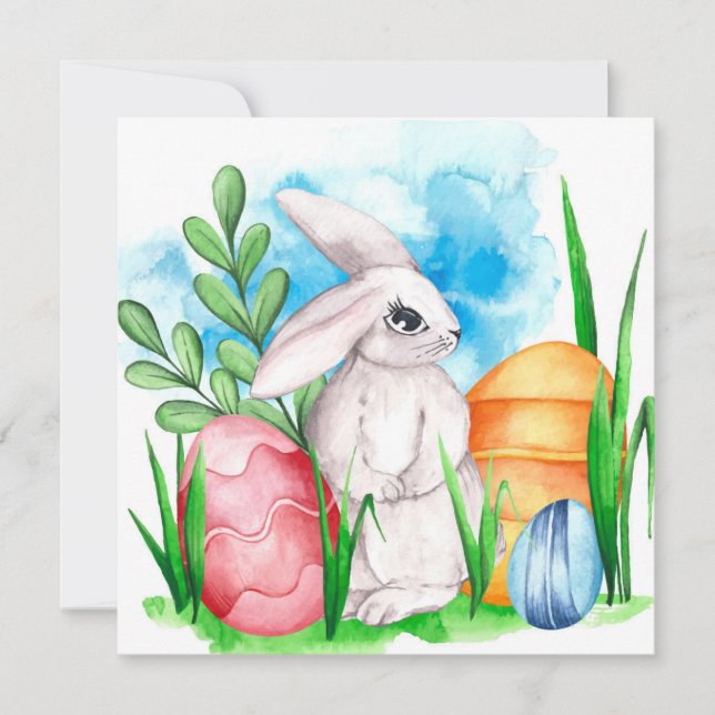 Niedlicher Osterurlaub Feiertagskarte (Vorderseite)