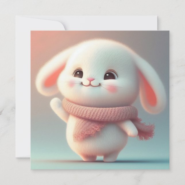 Niedlicher Osterurlaub Feiertagskarte (Vorderseite)