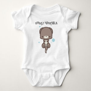 Niedlicher Otter Baby-wachsen Baby Strampler