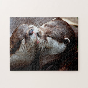 Niedlicher Otter Couple, Jigsaw Puzzle