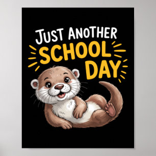 Niedlicher Otter Ein weiteres Cartoon-Design für d Poster