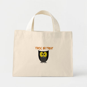 Niedlicher Owl Halloween Trick oder Treff Mini Stoffbeutel