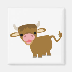 Niedlicher Ox-Cartoon-Magnet Magnet