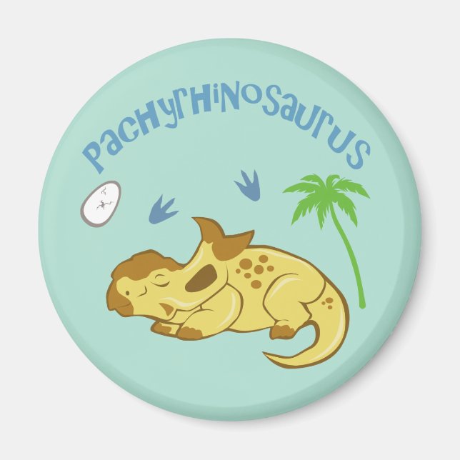 Niedlicher Pachyrhinosaurus Magnet (Vorne)