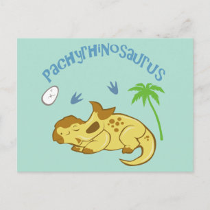 Niedlicher Pachyrhinosaurus Postkarte