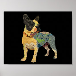 Niedlicher Painted French Bulldog Poster