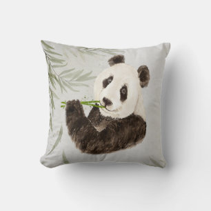 Niedlicher Panda Asian Bär Tier Bamboo Wildlife Kissen