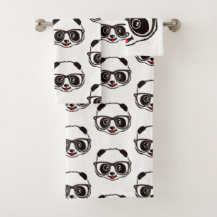 Niedlicher Panda Badhandtuch Set